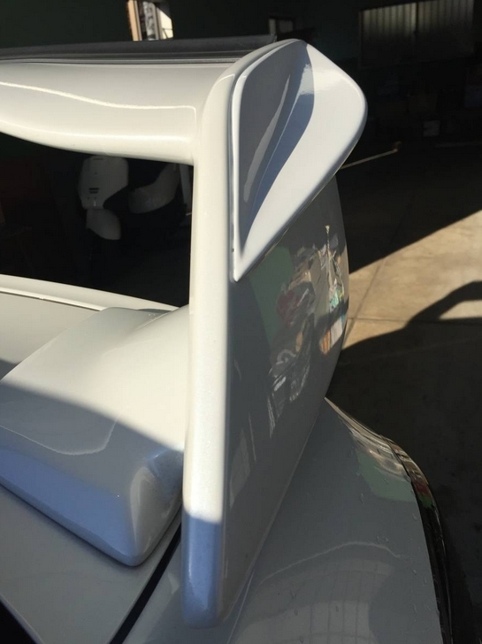 スバル WRX VA系 STIウィング用 リア サイドフィンカバー 指定色塗装 ABS 左右セット 2014-2021 (STIウィングは含まれません) _画像2