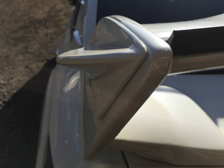 スバル WRX VA系 STIウィング用 リア サイドフィンカバー 指定色塗装 ABS 左右セット 2014-2021 (STIウィングは含まれません) _画像3