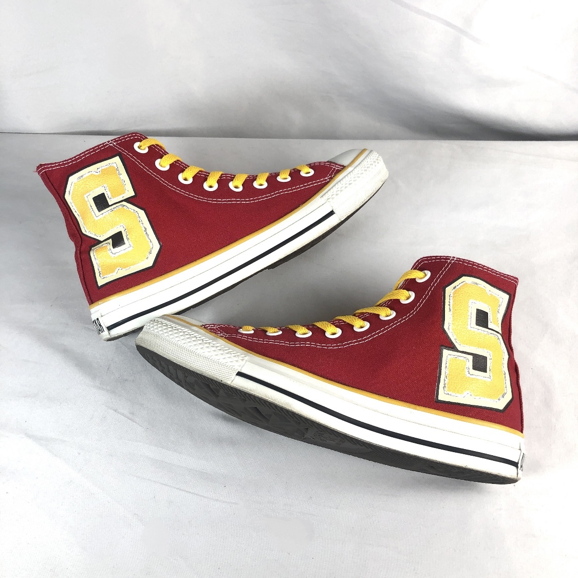 ★CONVERSE★26.0㎝ ハイカットスニーカー コンバース オールスター スタジャン HI メンズ 赤色 レッド S文字 8ホールシューズ S510_画像5