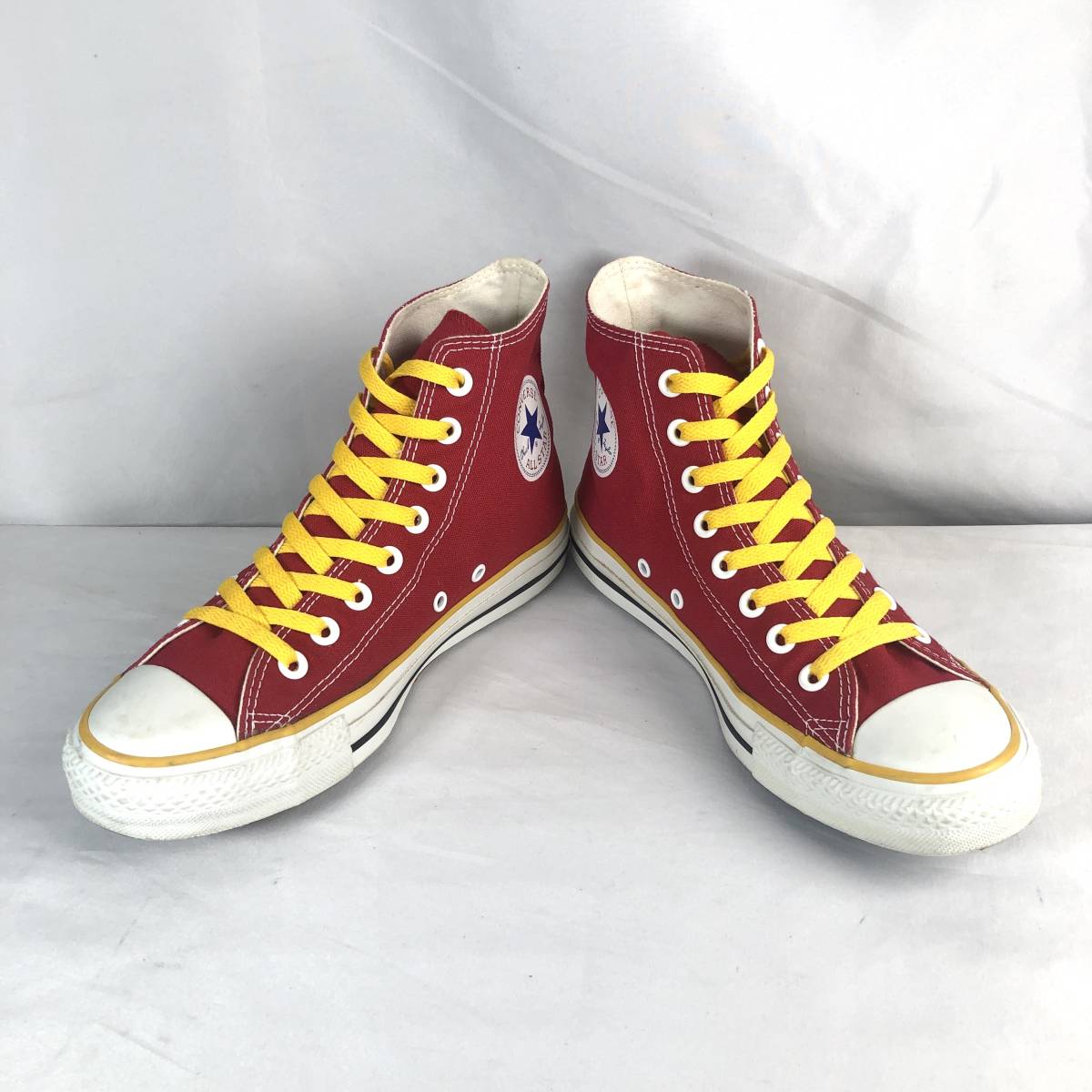 ★CONVERSE★26.0㎝ ハイカットスニーカー コンバース オールスター スタジャン HI メンズ 赤色 レッド S文字 8ホールシューズ S510_画像3