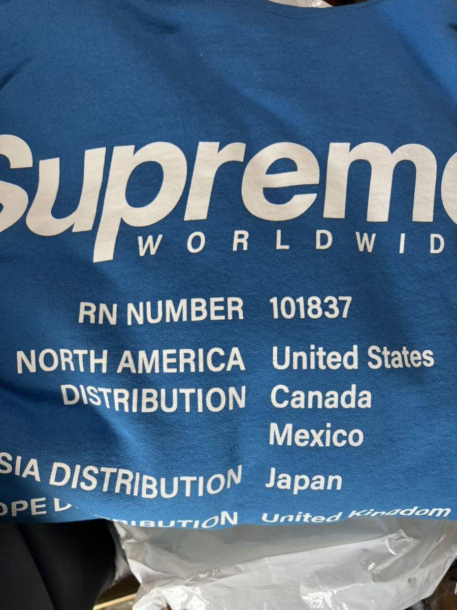 Supreme Worldwide Hooded Sweatshirt M パーカー ブーティ