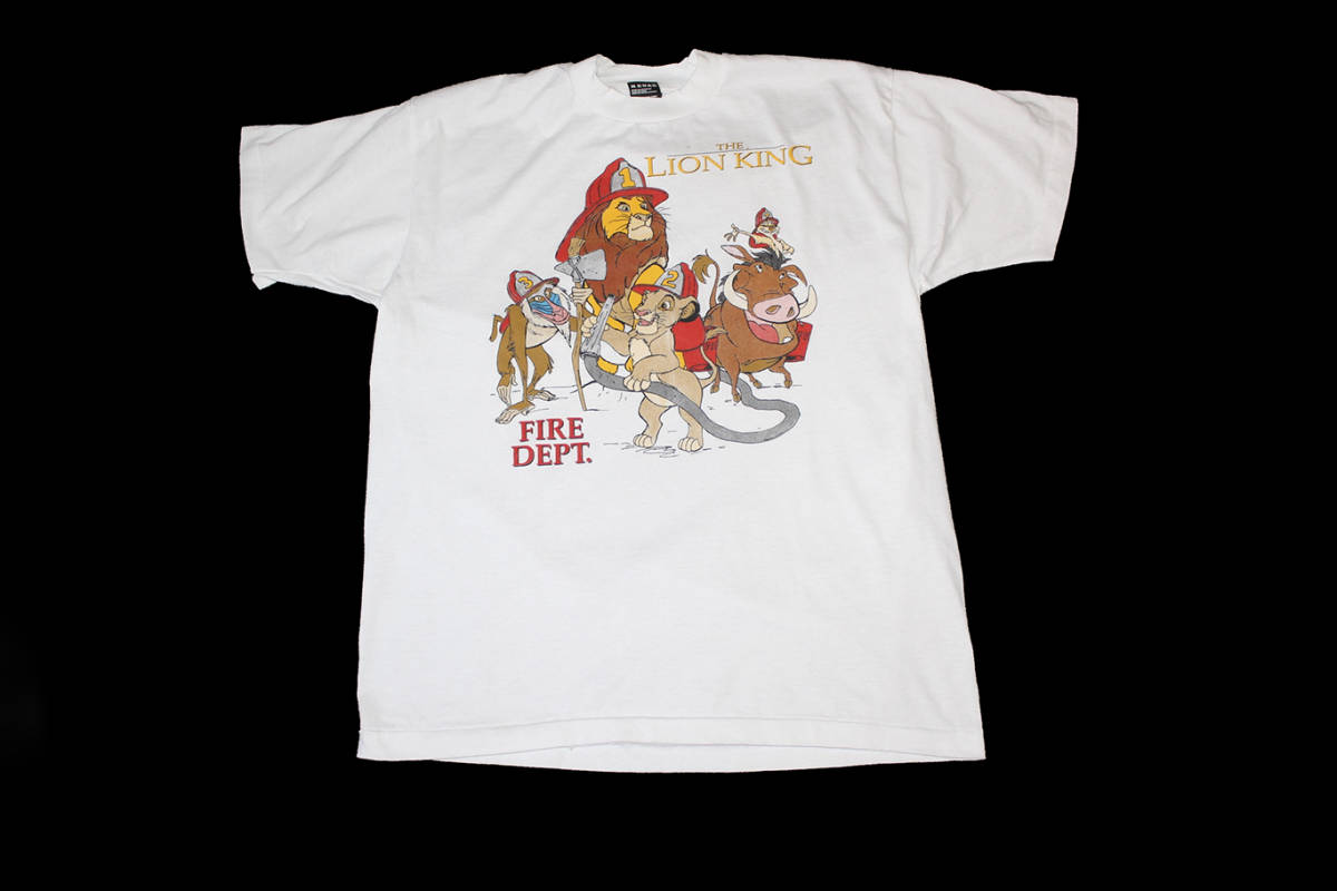 現品限り一斉値下げ！】 TEE KING LION THE 90'S VINTAGE SIZE Tシャツ