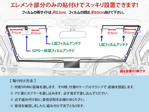 新品 トヨタ/ダイハツ 純正カプラー使用 VR-1 GPS一体型 地デジアンテナコードセット NHZA-W61G/NHZN-W61G/NSZT-W61G/NHZN-X61G BG6512_画像3