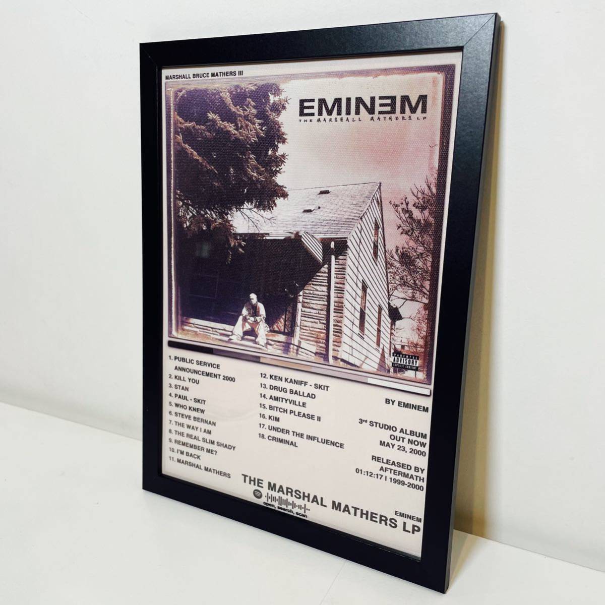 【黒額付きポスター】エミネム The Marshall Mathers LP