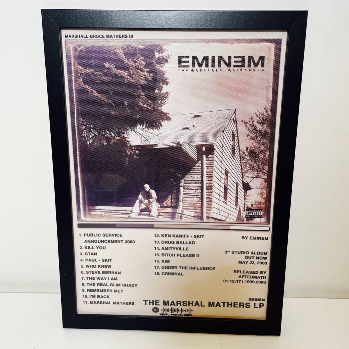 【黒額付きポスター】エミネム The Marshall Mathers LP