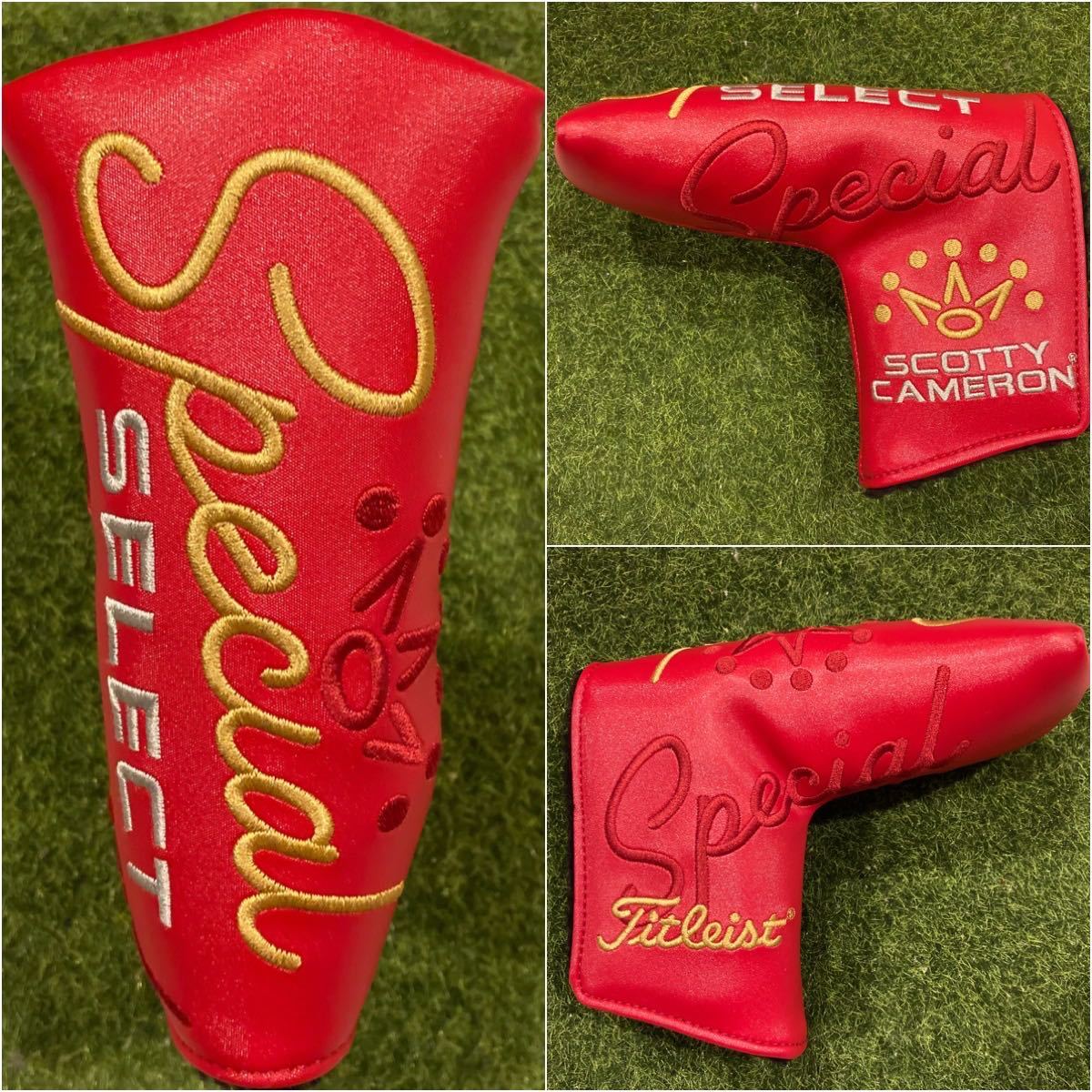 【正規品】スペシャルセレクト スコッティキャメロン パターカバー ヘッドカバー ニューポート レッド 赤 SCOTTY CAMERON  SELECT【極美品】