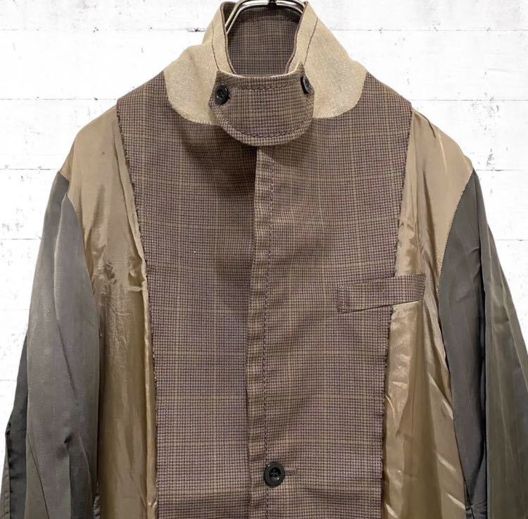 美品】SACAI 20SS ドッキングデザイン テーラードジャケット M 2 美品】SACAI 20SS ドッキングデザイン テーラードジャケット M 2