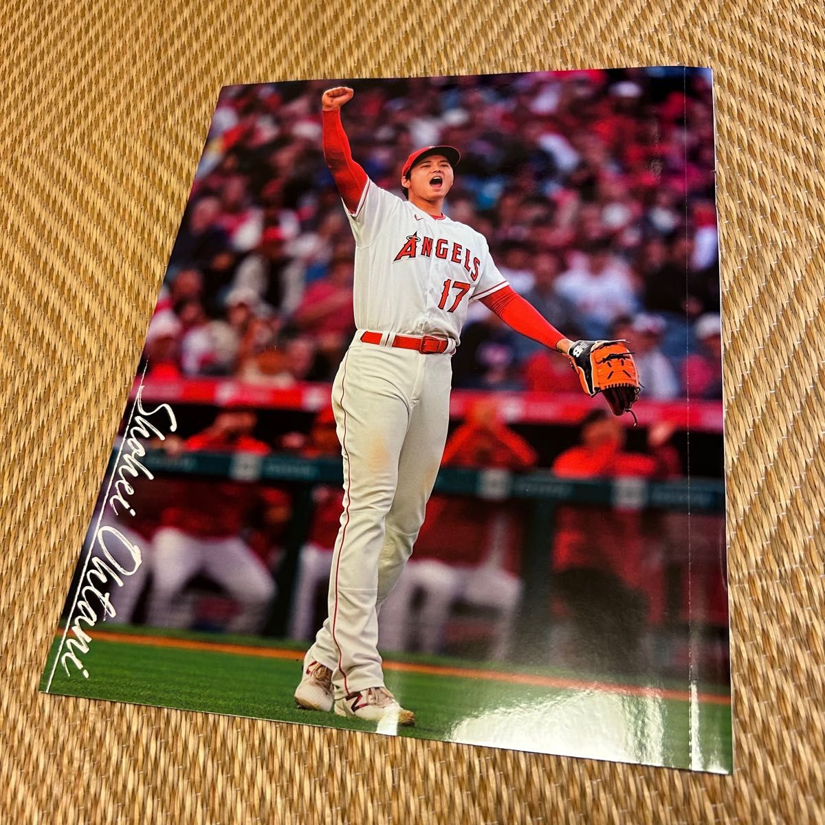 大谷翔平 フォトカード 女性セブン 厚紙切り抜き マガジンサイズ 1枚売り 両面印刷