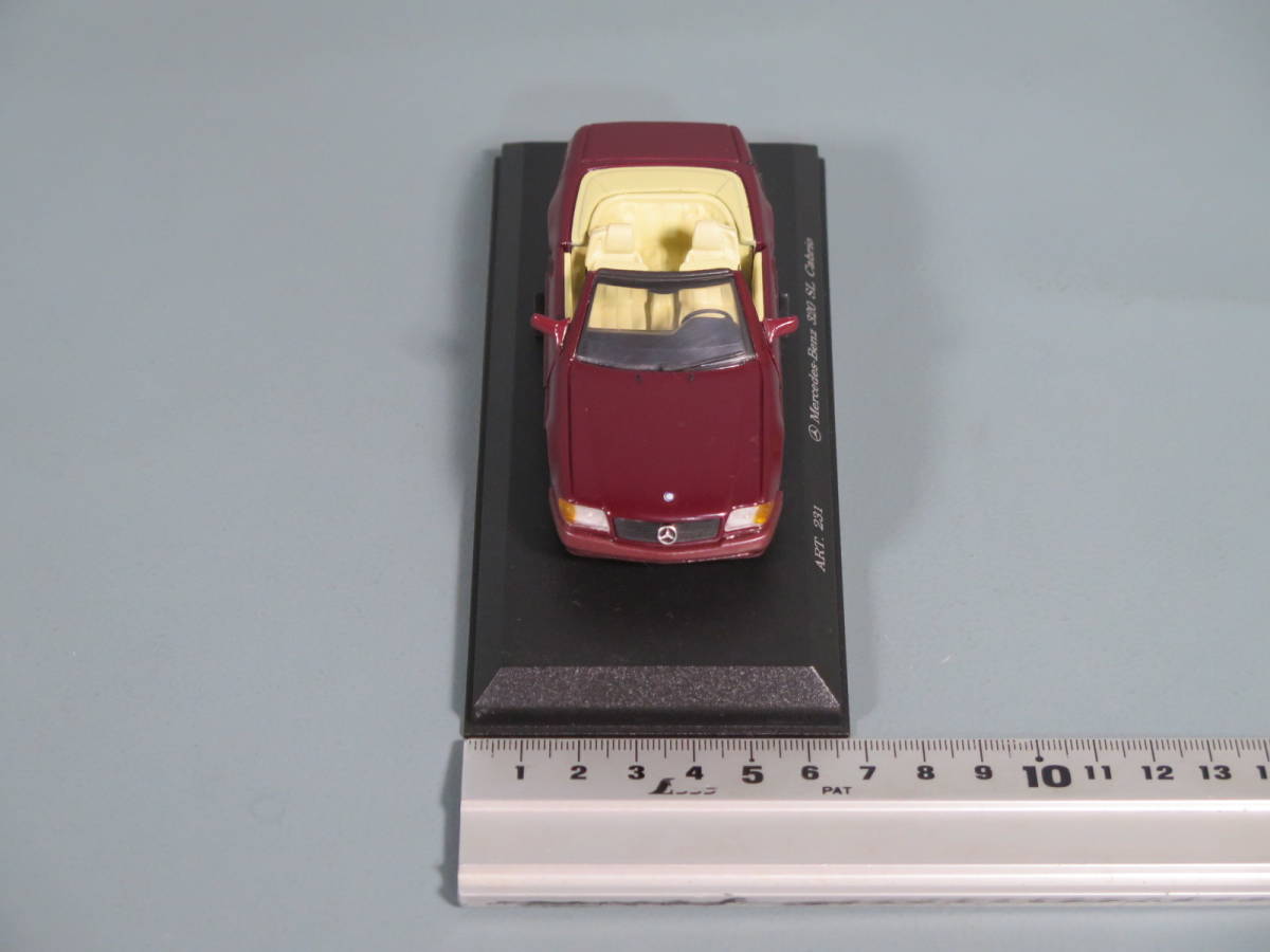 ミニカー② メルセデスベンツ MercedesBenz★320 SL CABRIO エンジ DatailCars 1/43スケール★USED_画像4