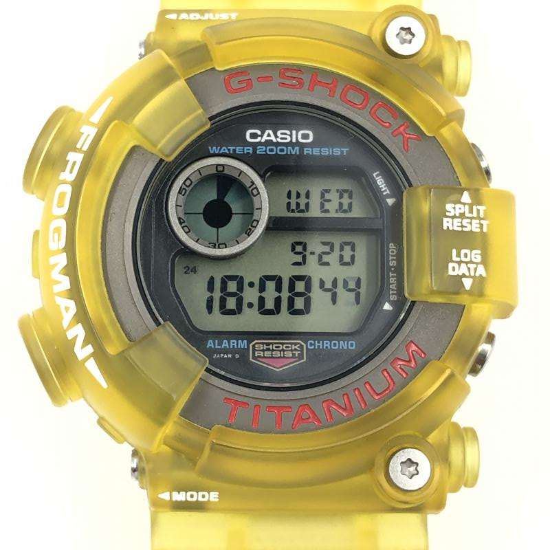 ☆CASIO G-SHOCK DW-8200 フロッグマン☆イエロー文字-