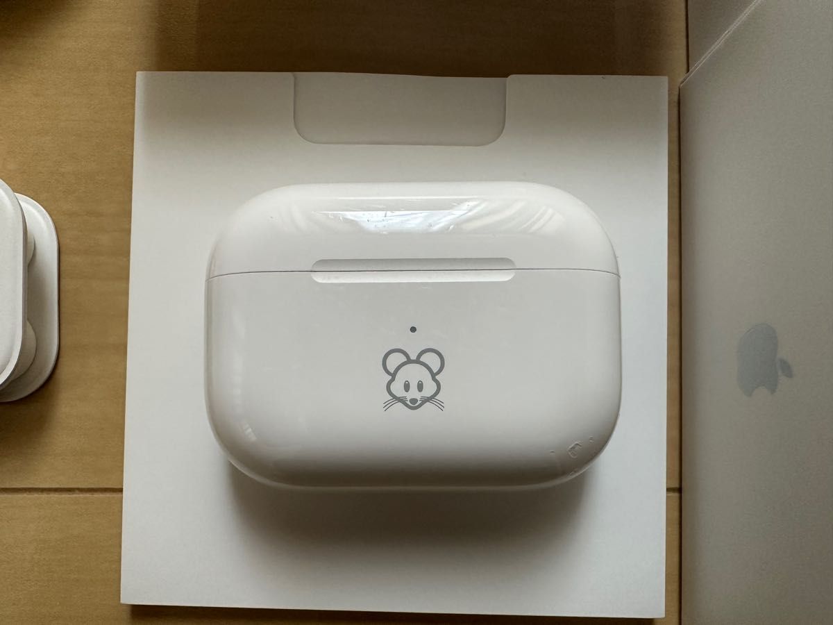 Apple AirPods Pro(第2世代)刻印入り ケース落下傷有 中古1個 Apple AirPods Pro(第2世代)刻印入り ケース落下傷有 中古1個