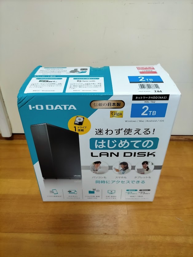 IO DATA HDL-TA2 ネットワーク接続ハードディスク NAS 2TB_画像1