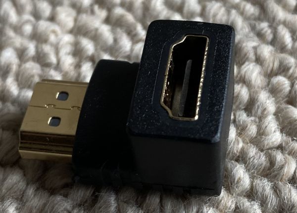 HDMI L type L character type HDMI L type angle connection conversion adapter 90 times conversion HDMI male to female adapter HDMI extension adapter 