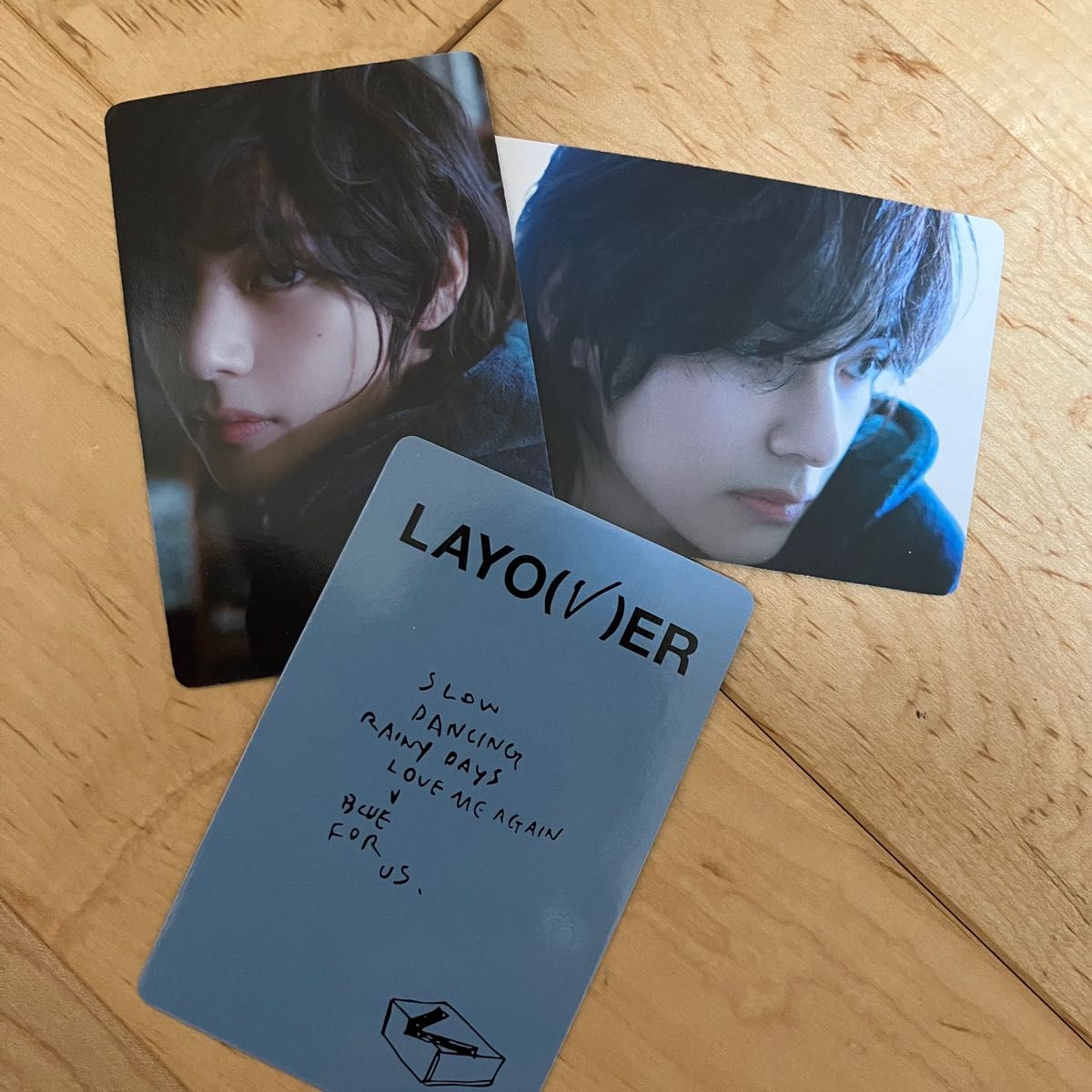 テテ　V テヒョン　 BTS 防弾少年団 トレカ　layover  ロングヘア　UP 2枚セット　solo ソロ