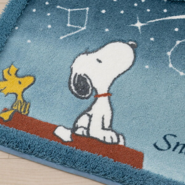 スヌーピー 星空スヌーピー トイレマット ブルー SNOOPY_画像2