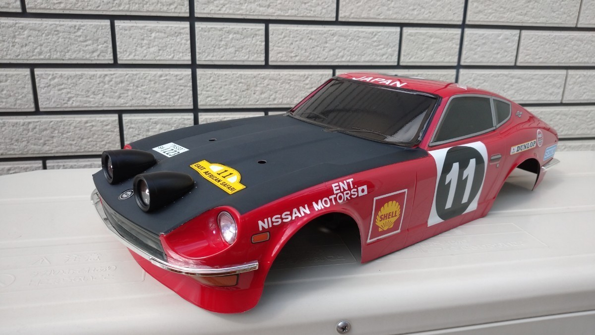 タミヤRCスペアボディ ダットサン240Zサファリラリー TT-01 付属 タミヤRCスペアボディ ダットサン240Zサファリラリー TT-01 付属