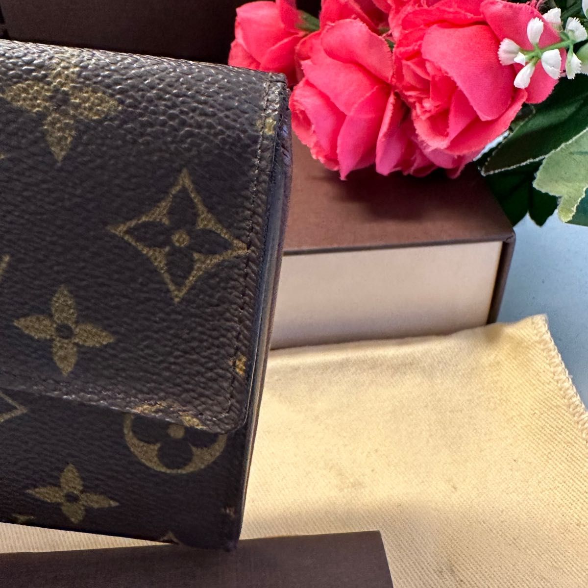 新品同様 ルイヴィトン LOUIS VUITTON モノグラム ポルトフォイユ