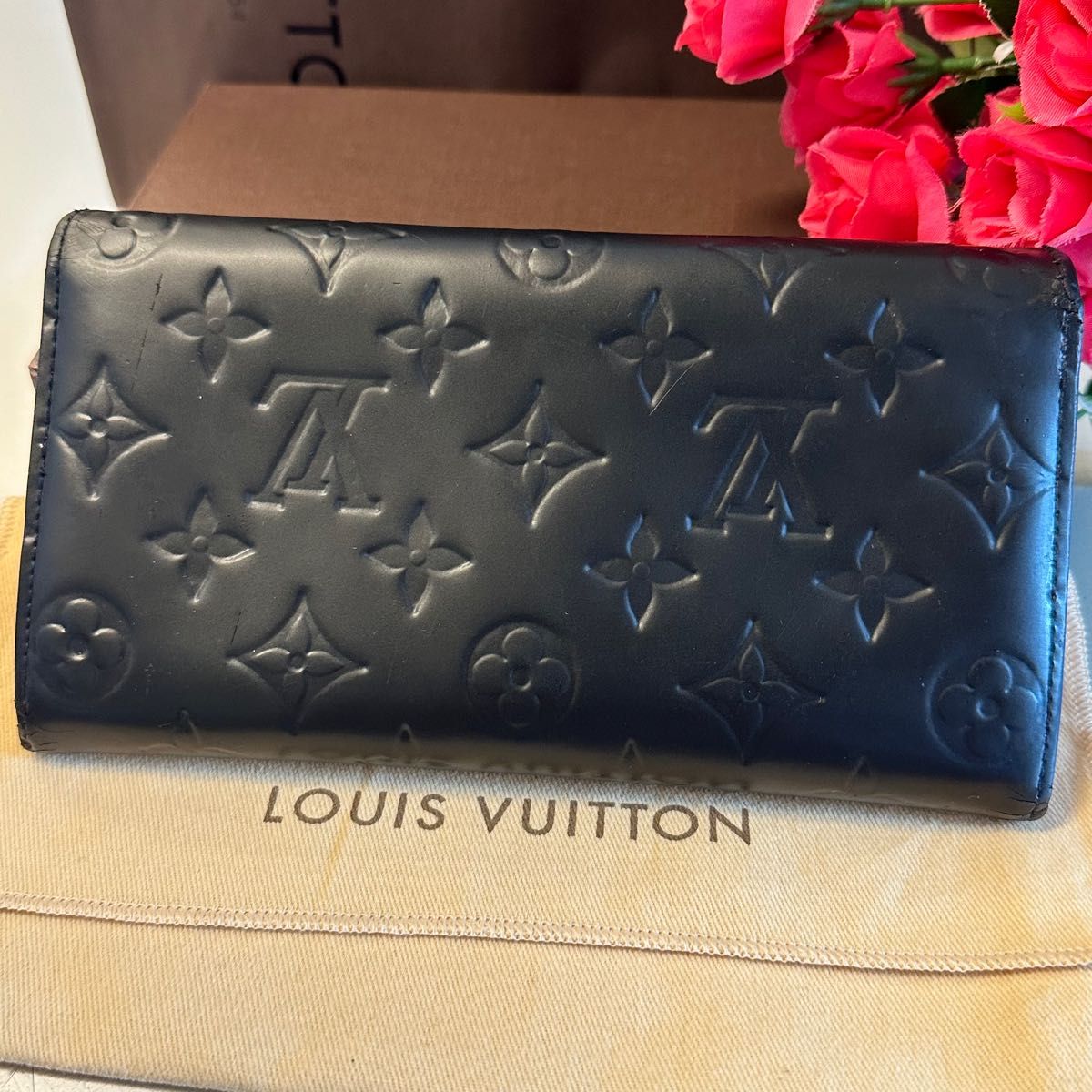 未使用に近い ルイヴィトン LOUIS VUITTON ヴェルニ ポルトフォイユ