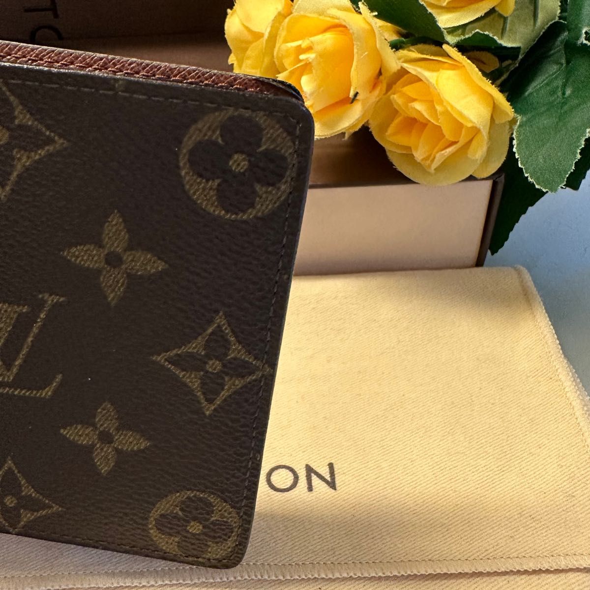 未使用に近い ルイヴィトン LOUIS VUITTON モノグラム ポルトフォイユ