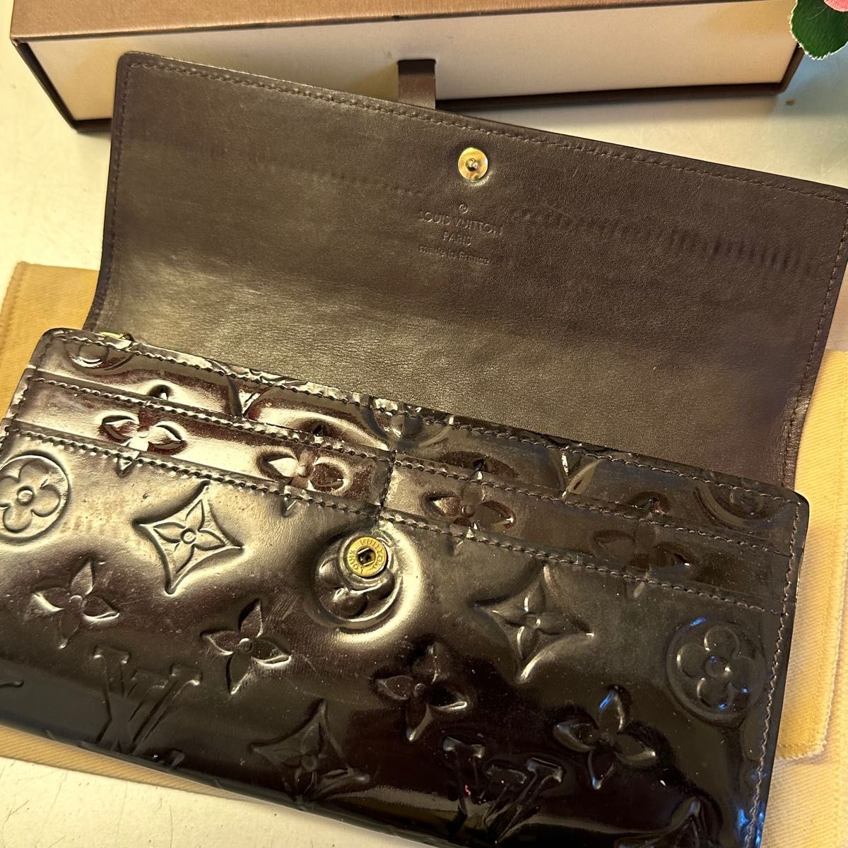 未使用に近い ルイヴィトン LOUIS VUITTON ヴェルニ ポルトフォイユ