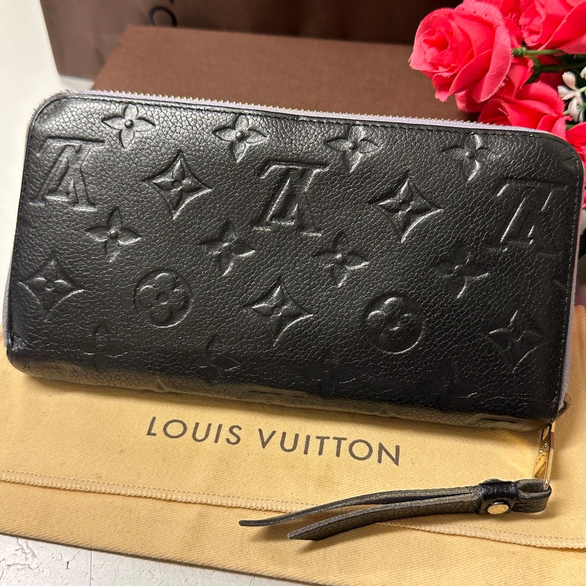 未使用に近い ルイヴィトン LOUIS VUITTON アンプラント 財布 長財布