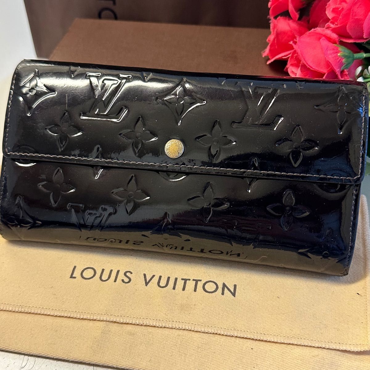 未使用に近い ルイヴィトン LOUIS VUITTON ヴェルニ ポルトフォイユ