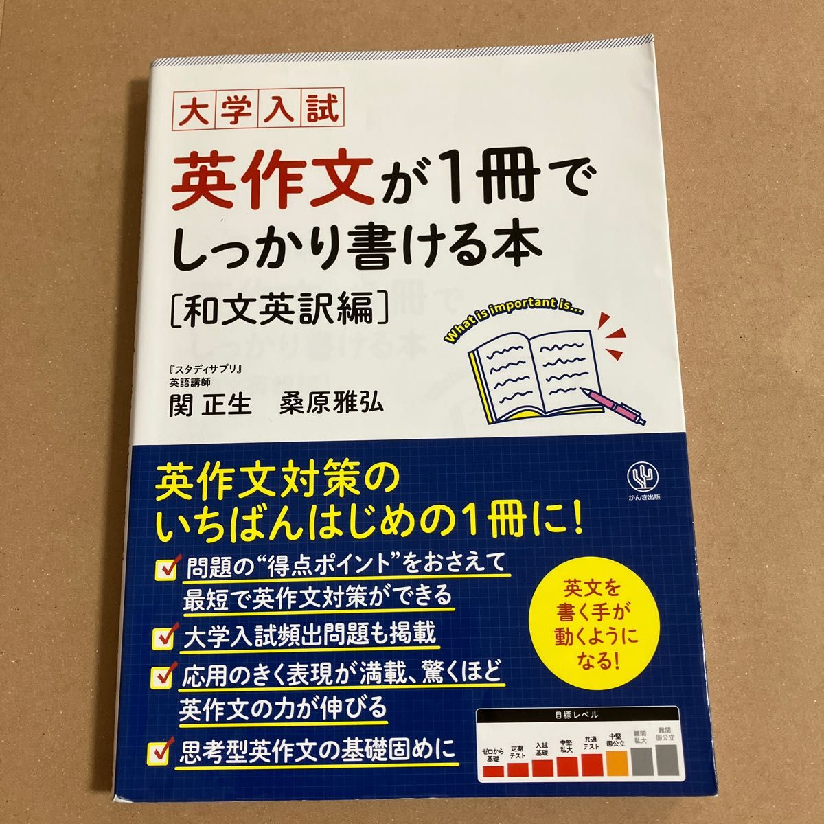 大学入試英作文が１冊でしっかり書ける本　和文英訳編 関正生／著　桑原雅弘／著　スタディサプリ