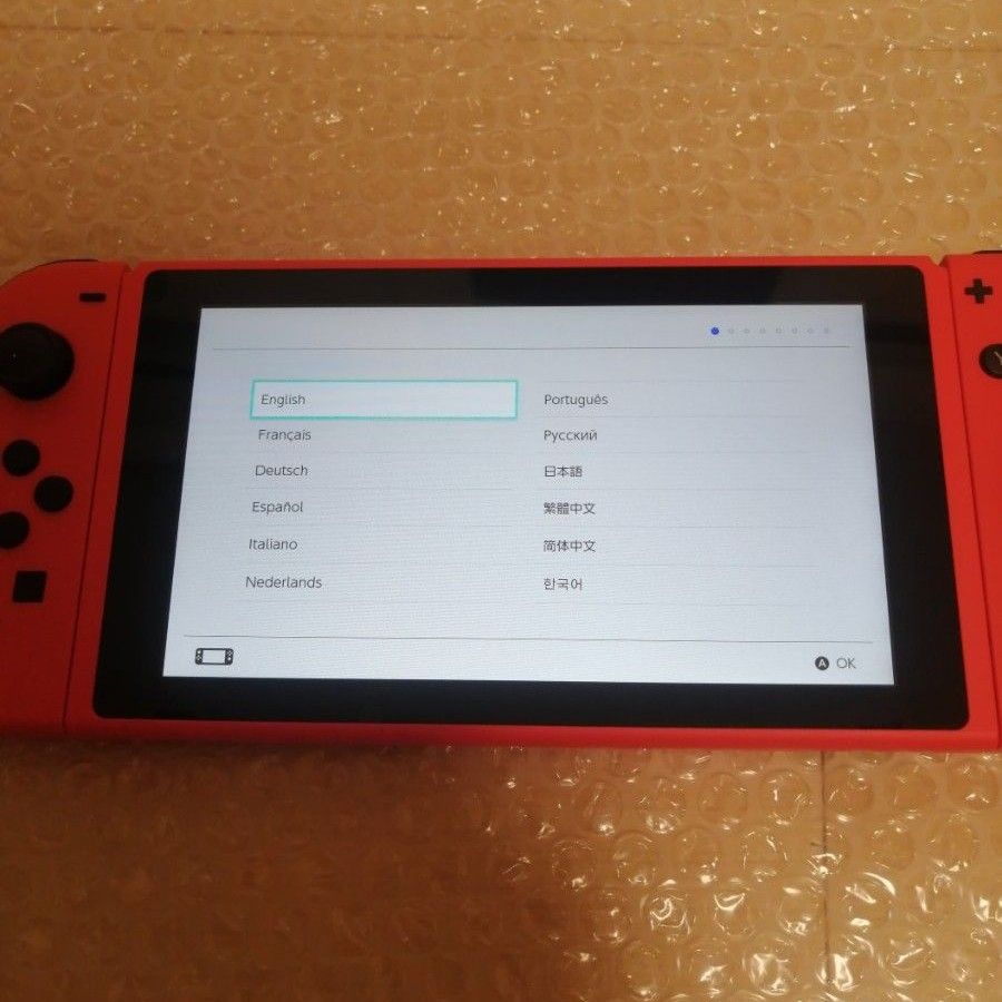 極美品　ニンテンドースイッチ  マリオレッド×ブルーセット