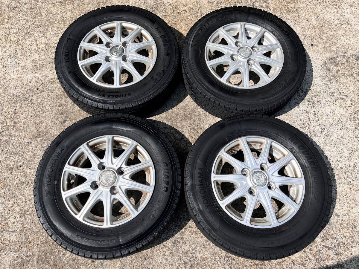 YOKOHAMA ice GUAD iG91 145/80R12 LT スタッドレスタイヤホイール4本