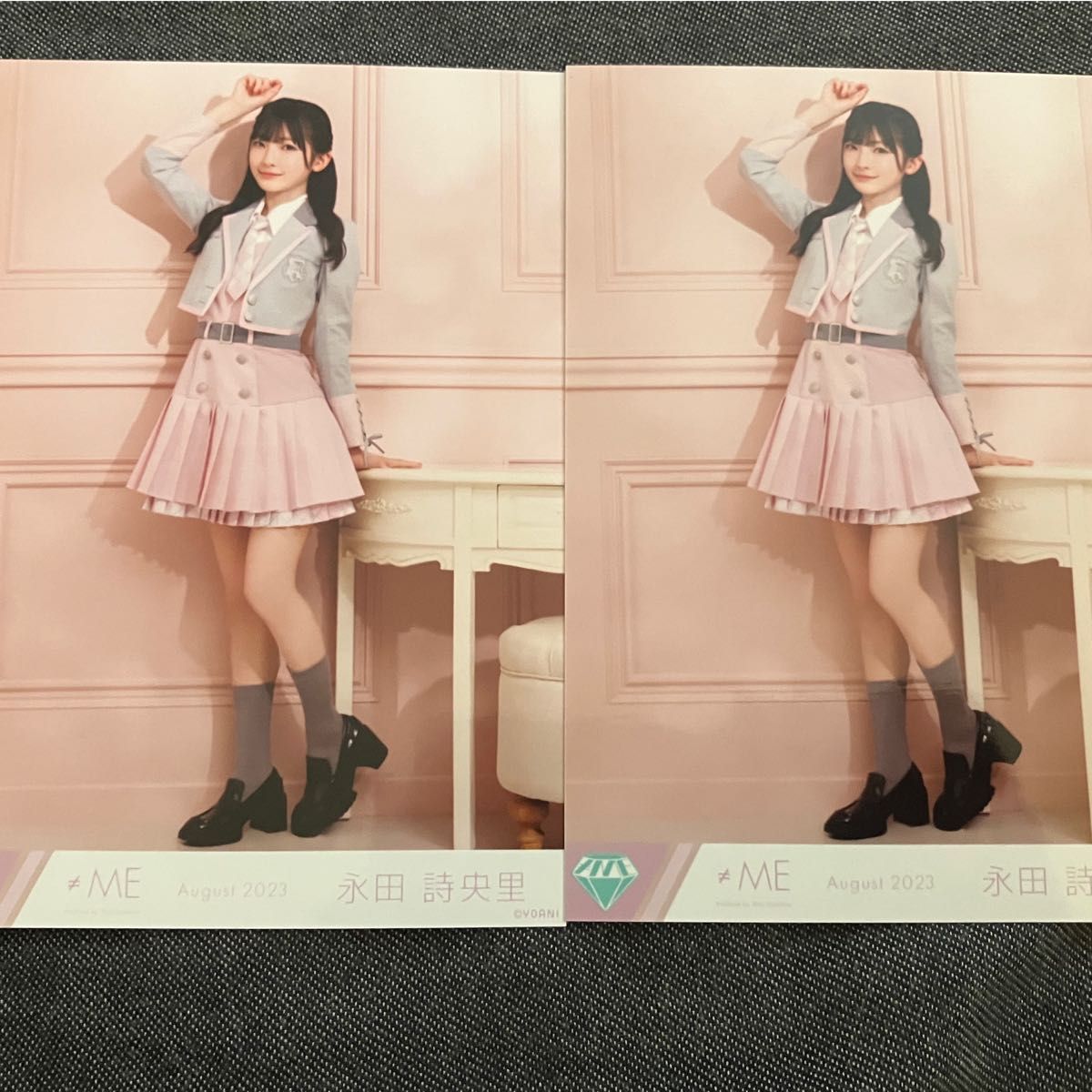 永田詩央里 ≠ME ノイミー 想わせぶりっこ 生写真 ヒキ 2枚 永田詩央里 ≠ME ノイミー 想わせぶりっこ 生写真 ヒキ 2枚