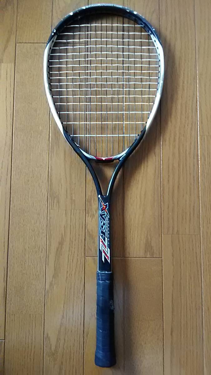 ミズノ ジスト ZZ ソフトテニスラケット ホワイト×レッド-