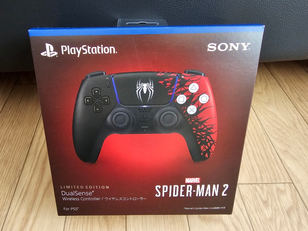 美品【純正品】DualSense ワイヤレスコントローラー Marvel's Spider