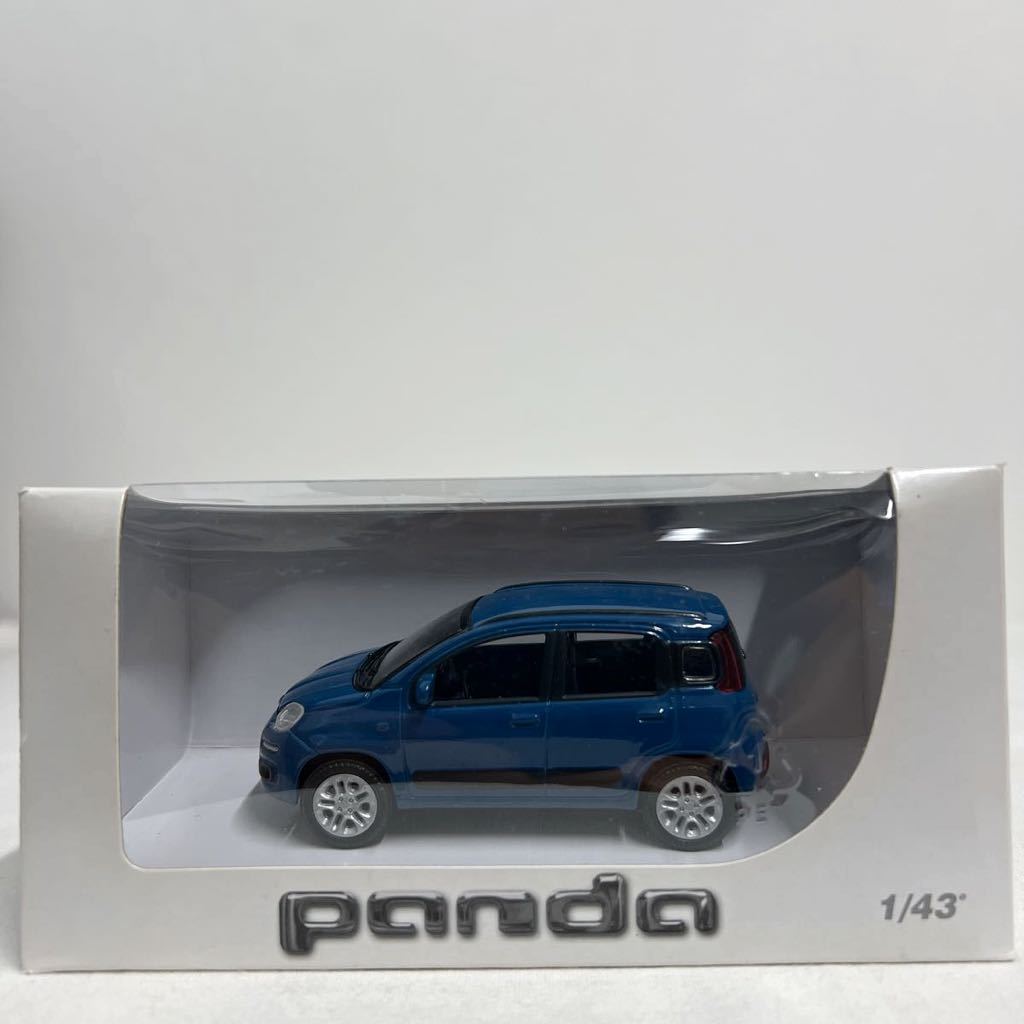 FIAT ディーラー特注 MONDO MOTORS 1/43 PANDA Blue フィアット パンダ 3代目 カラーサンプル モデルカー ミニカー_画像2