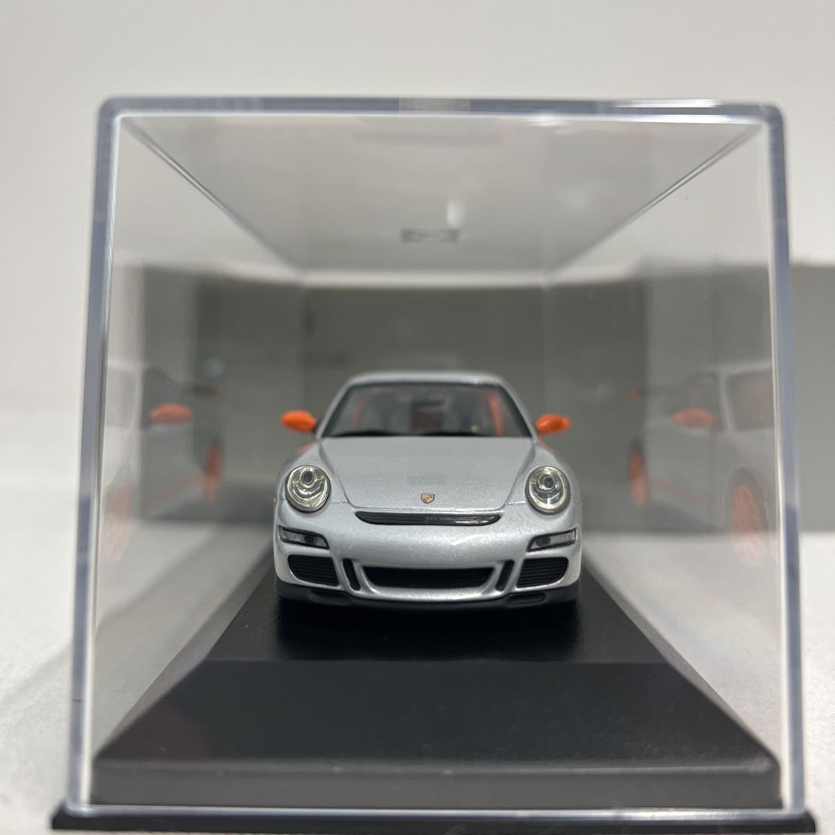 Porsche ディーラー特注 PMA 1/43 ポルシェ 911 GT3RS Silver MINICHAMPS ミニチャンプス 997 限定車 ミニカー モデルカー_画像6