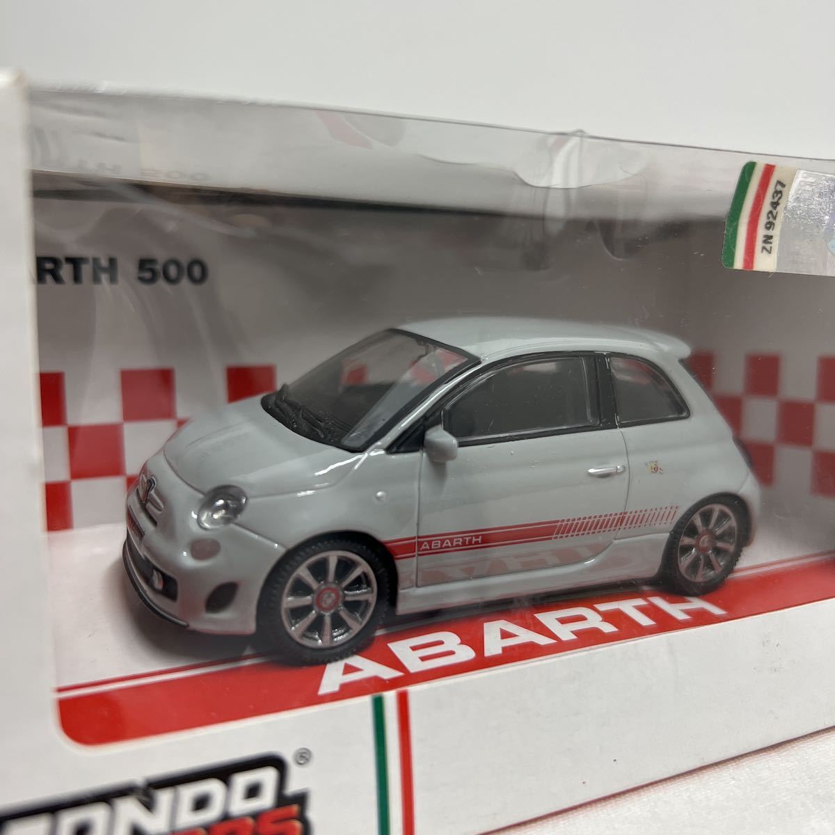 MONDO MOTORS 1/43 ABARTH 500 モンドモータース アバルト グレー ミニカー モデルカー FIAT500 フィアット_画像7