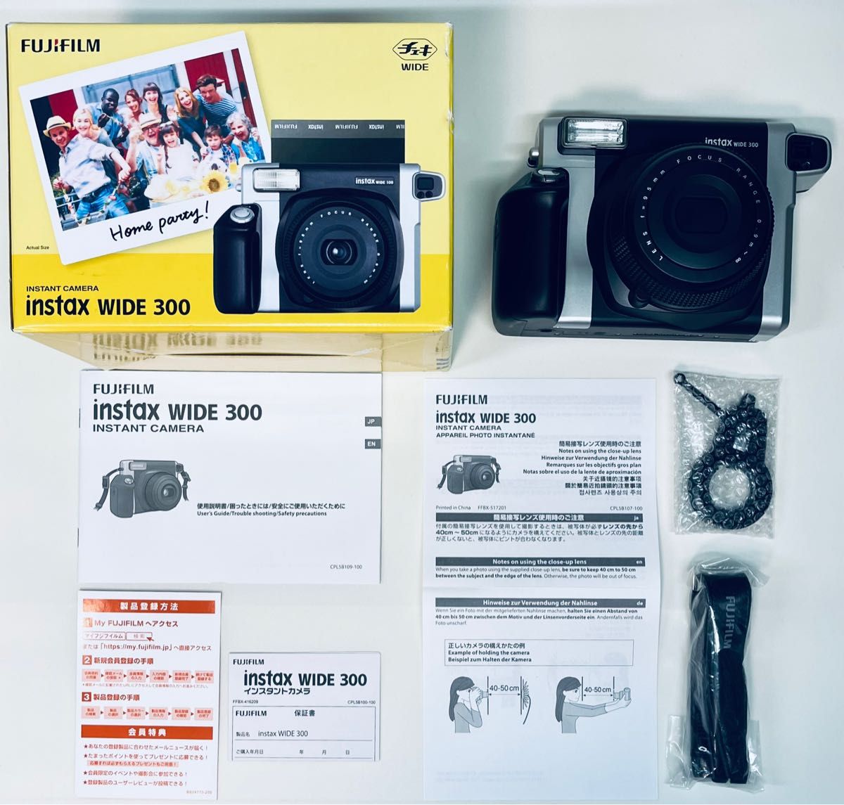 FUJIFILM instax WIDE 300 インスタントカメラ チェキワイド FUJIFILM instax WIDE 300 インスタントカメラ チェキワイド