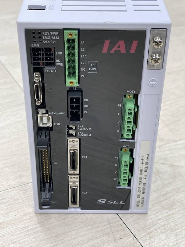 IAI SSELコントローラー SSEL-CS-2-200WAIL-100WAIL-NP-2-1 標準タイプ 2軸 100V プログラムコントローラー 配電用品 即日配送_画像2