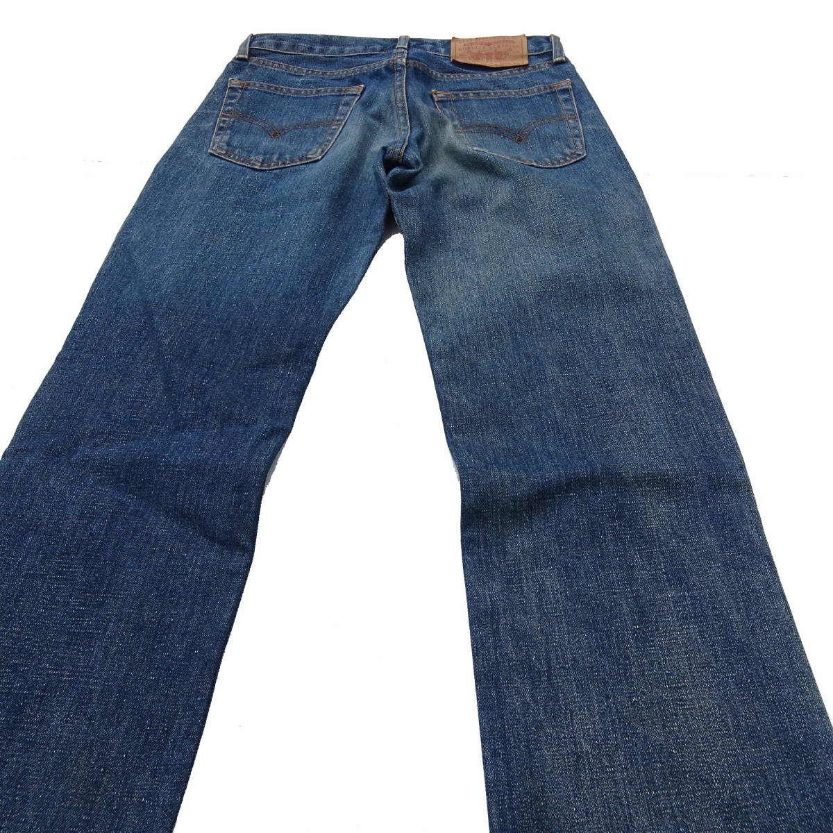 送料込み　Levi's　デニムパンツ 522-03 W27 日本製 廃盤 リーバイス ジーンズ ボタンフライ スーパーローライズ ジーパン Gパン_画像7