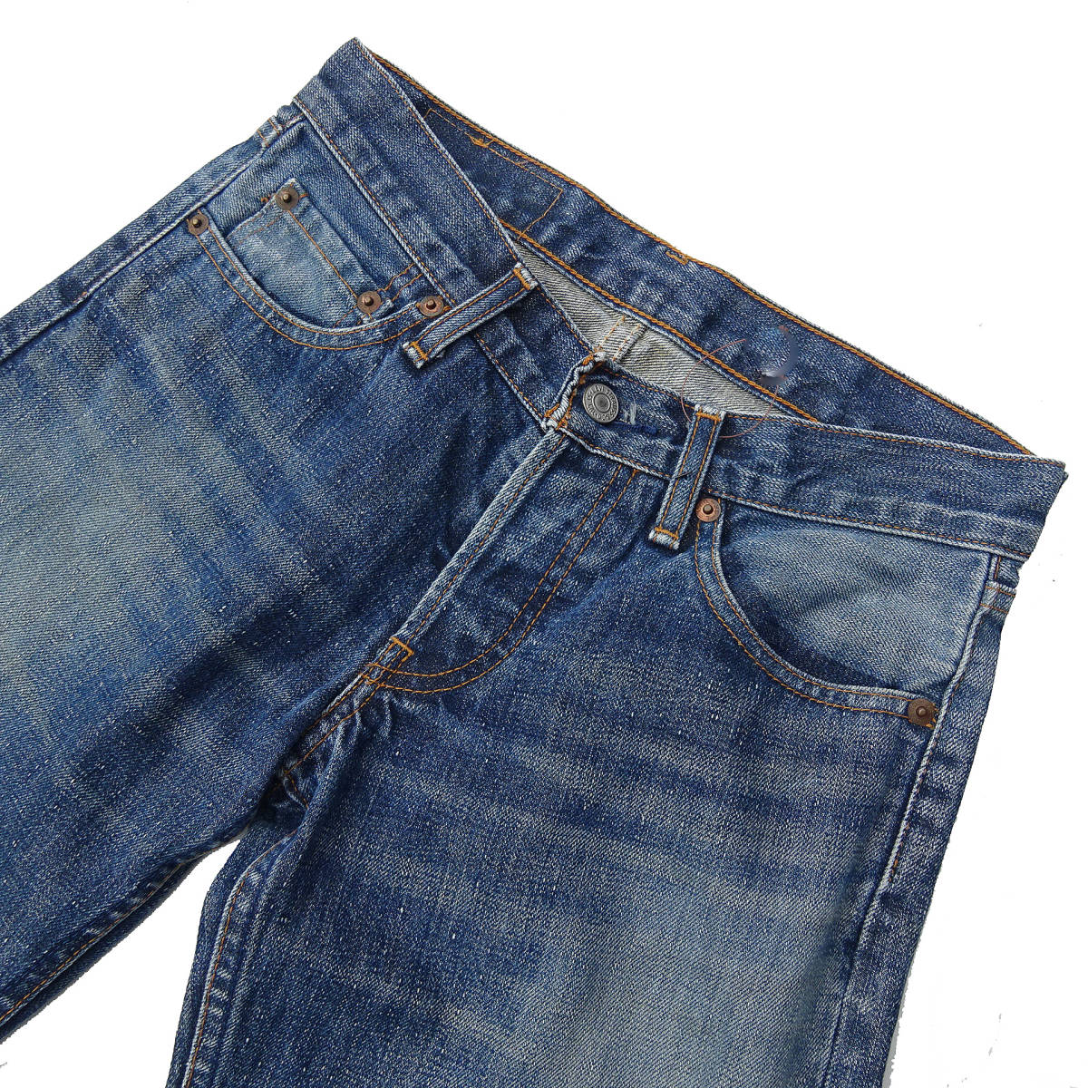 送料込み　Levi's　デニムパンツ 522-03 W27 日本製 廃盤 リーバイス ジーンズ ボタンフライ スーパーローライズ ジーパン Gパン_画像10