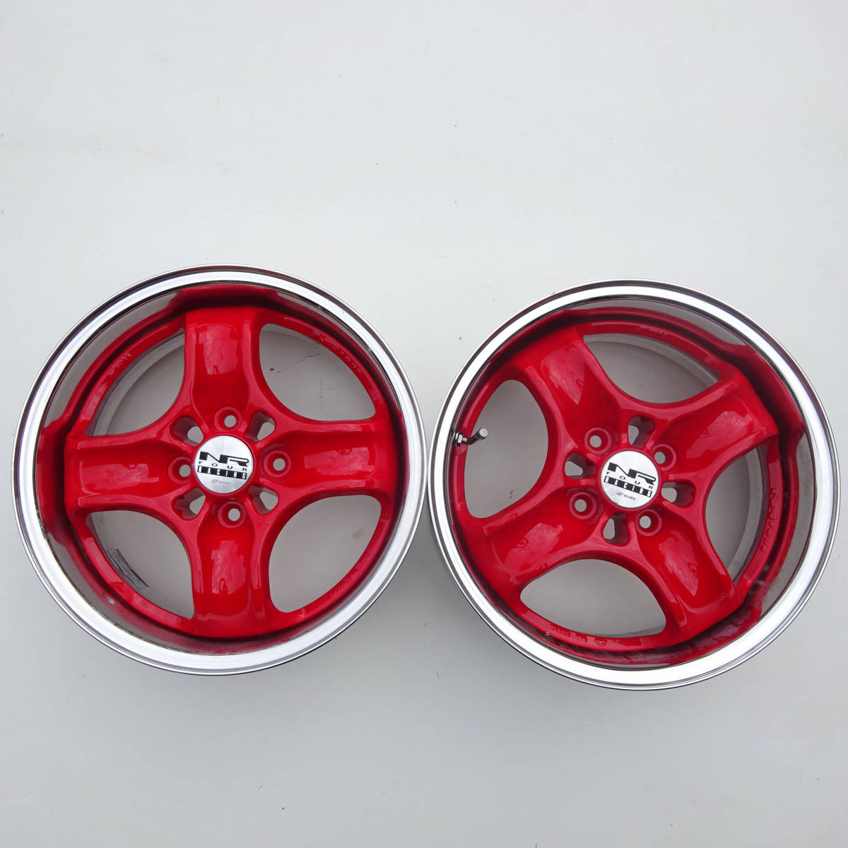 332番当時物新品未使用希少深リム93 WORK NR FOUR RACING 15 332番当時物新品未使用希少深リム93 WORK NR FOUR RACING 15
