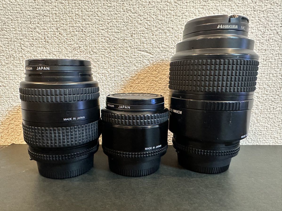 Nikon ニコン AF NIKKOR 35mm F2 / 28-70mm F3.5-4.5 / 105mm F2.8