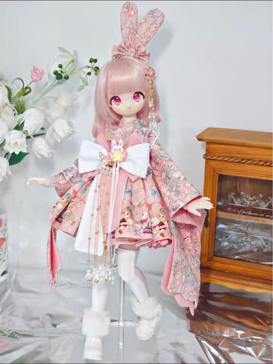 39】ディーラー様製 msd mdd kumako 1/4ドール用 浴衣-