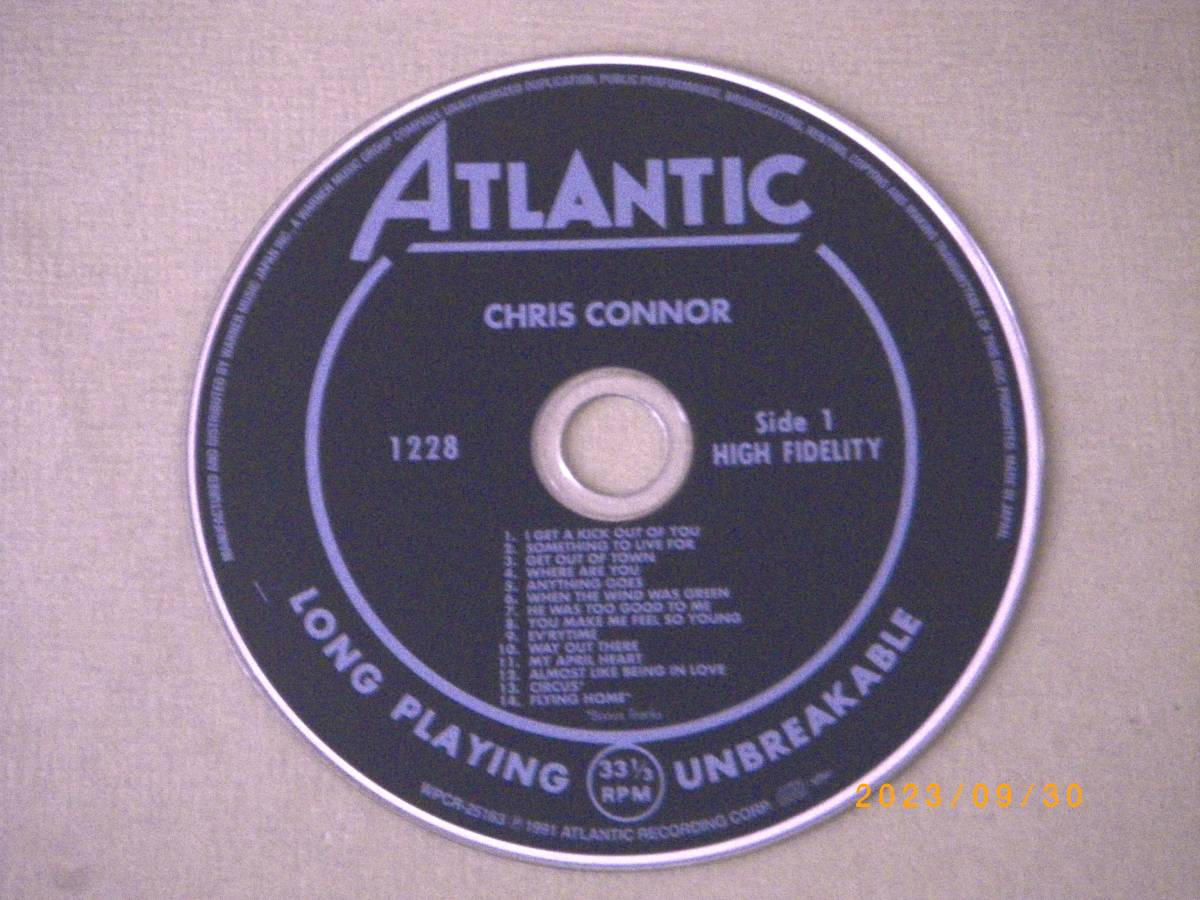 ●クリス・コナー【CHRIS CONNOR】CD／紙ジャケ／リマスター●_画像4