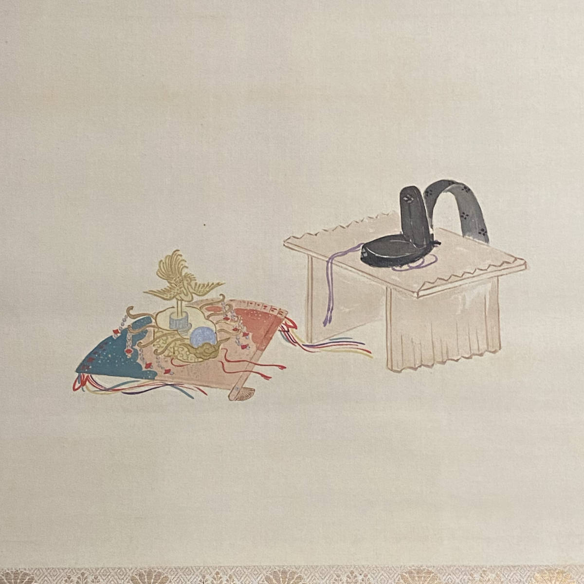 Sản phẩm □ 市川鰕十郎/七代 □ 「節句/双幅」軸装/日本画 230919011