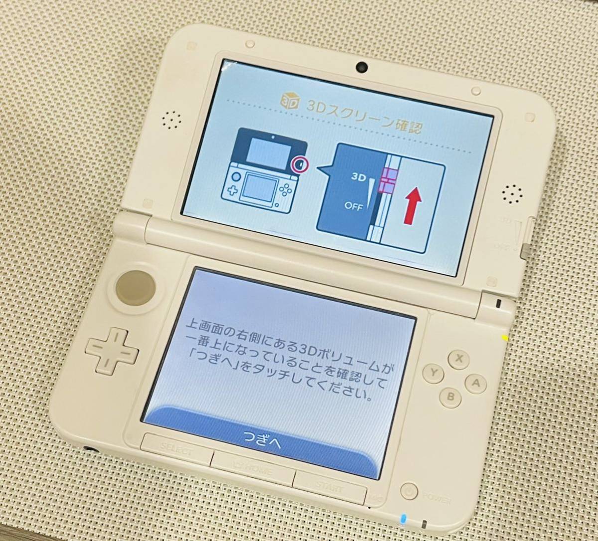 ニンテンドー3DS LL ミントホワイト　本体動作品　送料無料　付属品付き　Nintendo 3DS LL 任天堂