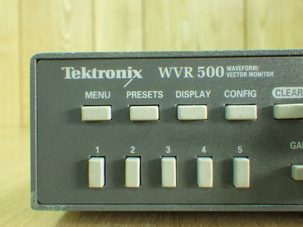 未チェック●Tektronix テクトロニクス 波形 ベクトルモニター WVR500 ラスタライザ 映像関連計測器●1_画像3
