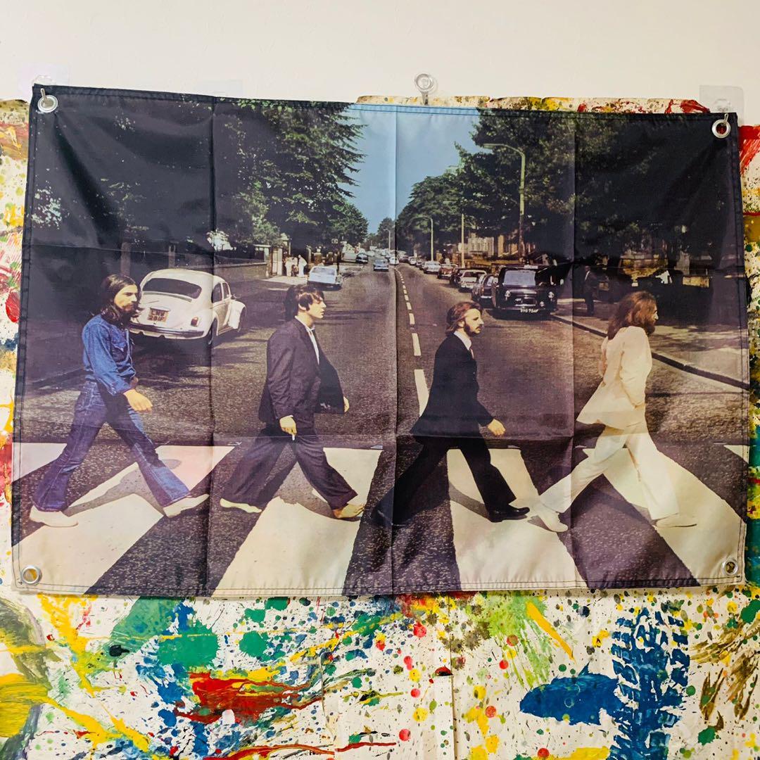 BEATLES ビートルズ 布 ポスター 壁掛け お洒落 ジョンレノン ジョンレノン ポールマッカートニー イギリス