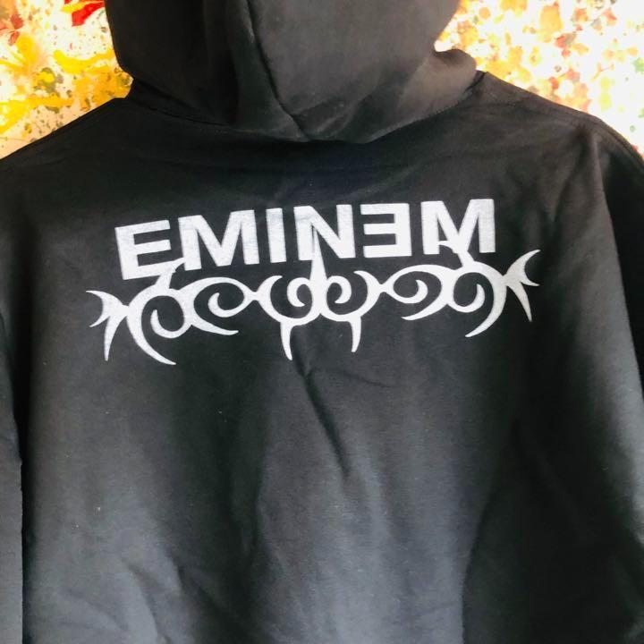 エミネム レトロデザイン パーカー フーディー XL HIPHOP メンズ eminem 秋 冬 メンズ ラッパー トラビススコット テンタシオン