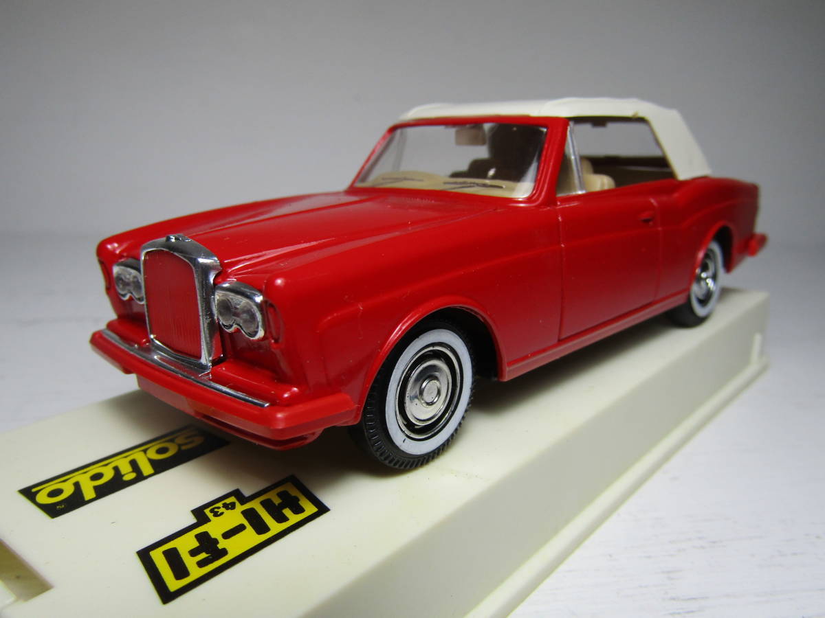 BENTLEY CONTINENTAL 1/43 ベントレー コンチネンタル オープン クローズドトップ Made in France Solido フランス製 2本だしマフラー_画像1