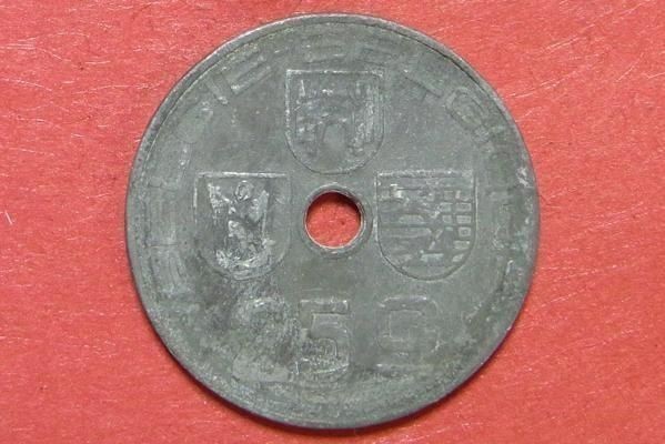 ベルギー 25サンチーム 1943年 26mm コイン 硬貨の画像1